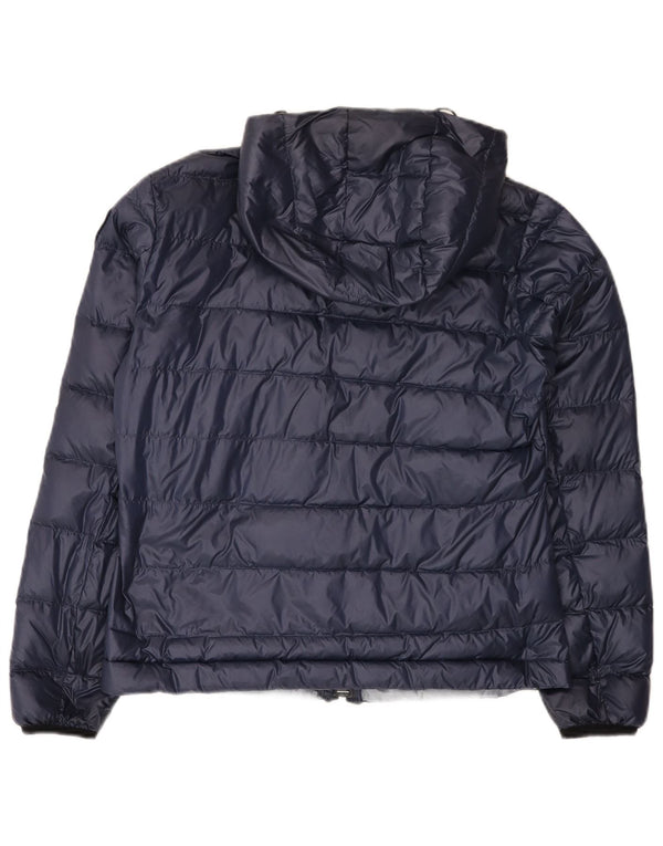 Giacca imbottita con cappuccio da donna Blauer UK 16 Large blu navy in poliammide