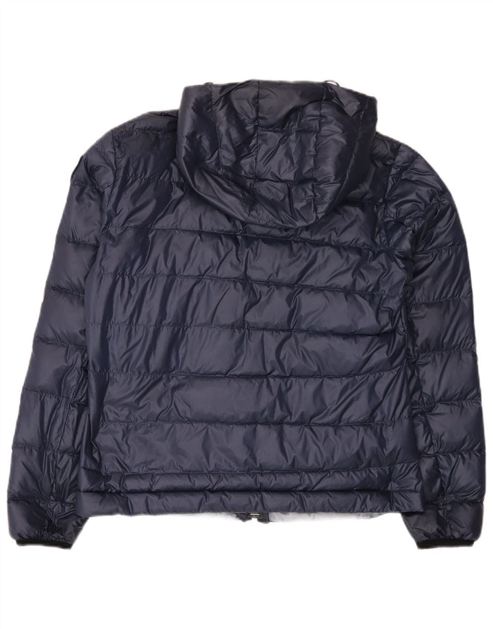 Giacca imbottita con cappuccio da donna Blauer UK 16 Large blu navy in poliammide