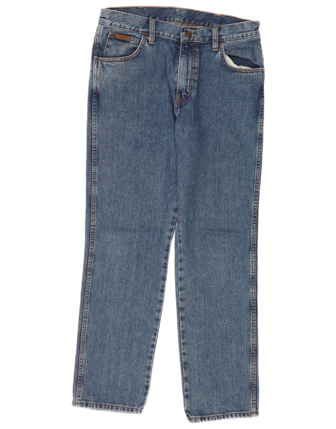 Jeans dritti da uomo Wrangler Texas W32 L30 cotone blu