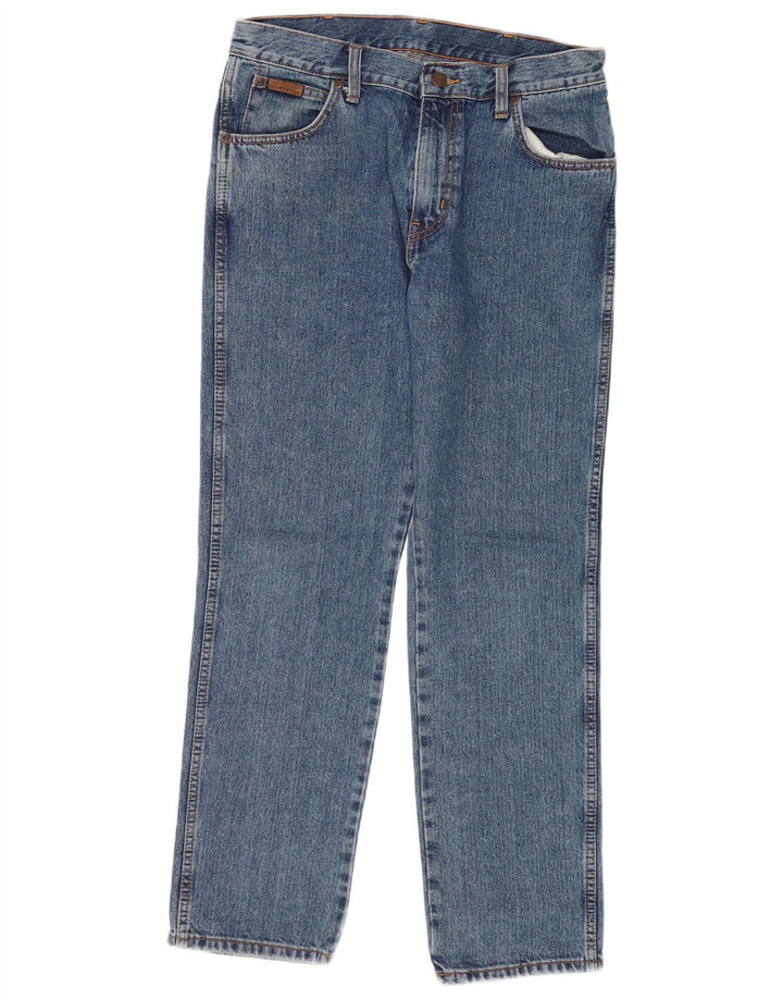 Jeans dritti da uomo Wrangler Texas W32 L30 cotone blu