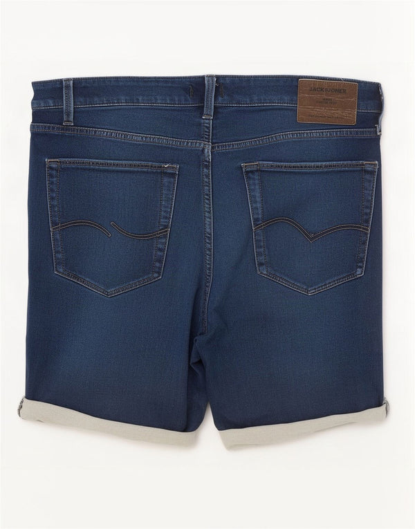 Jack & Jones Mens Denim Shorts Large W34 Blue Cotton