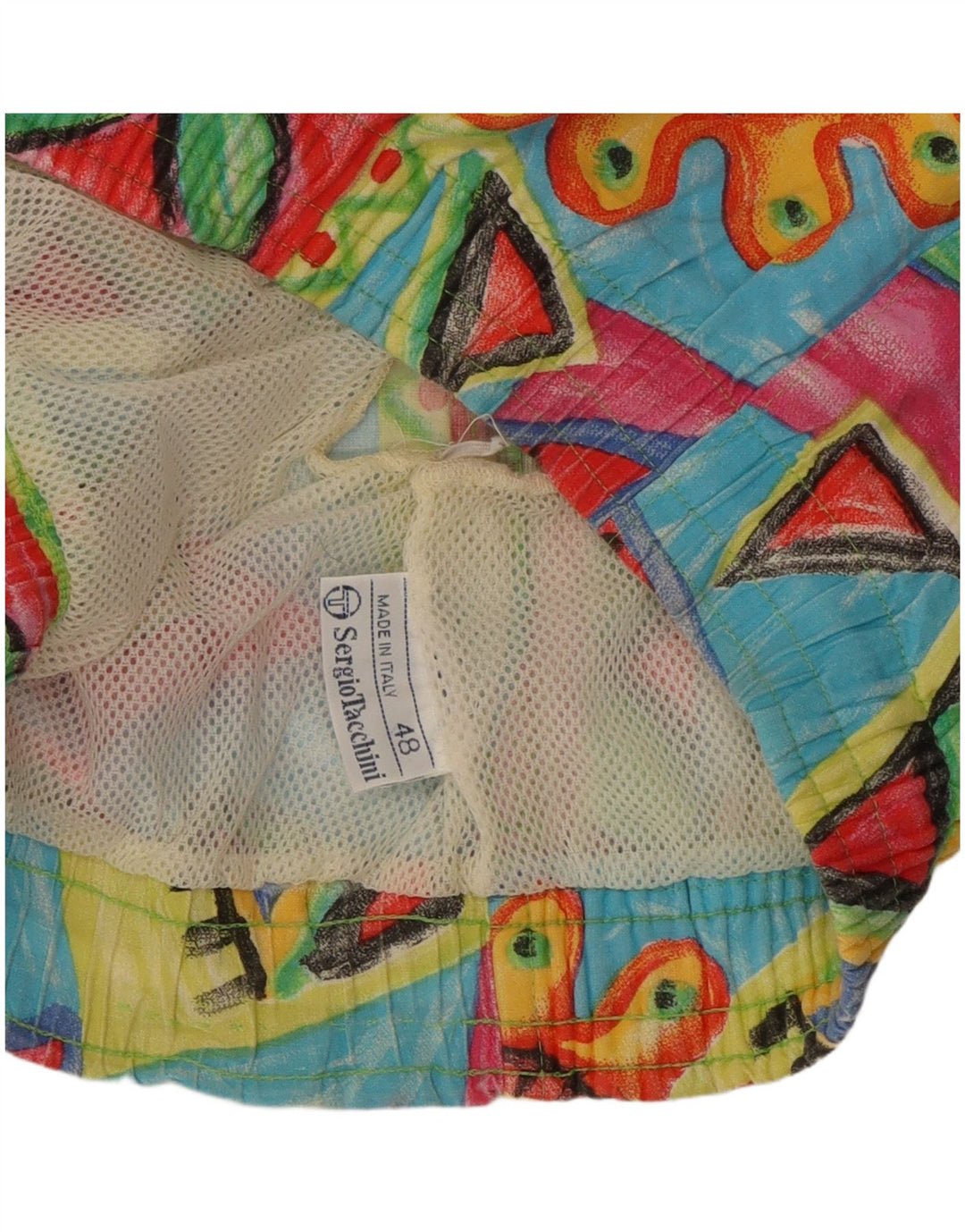 Pantaloncini sportivi uomo Sergio Tacchini IT 48 medio multicolore geometrico