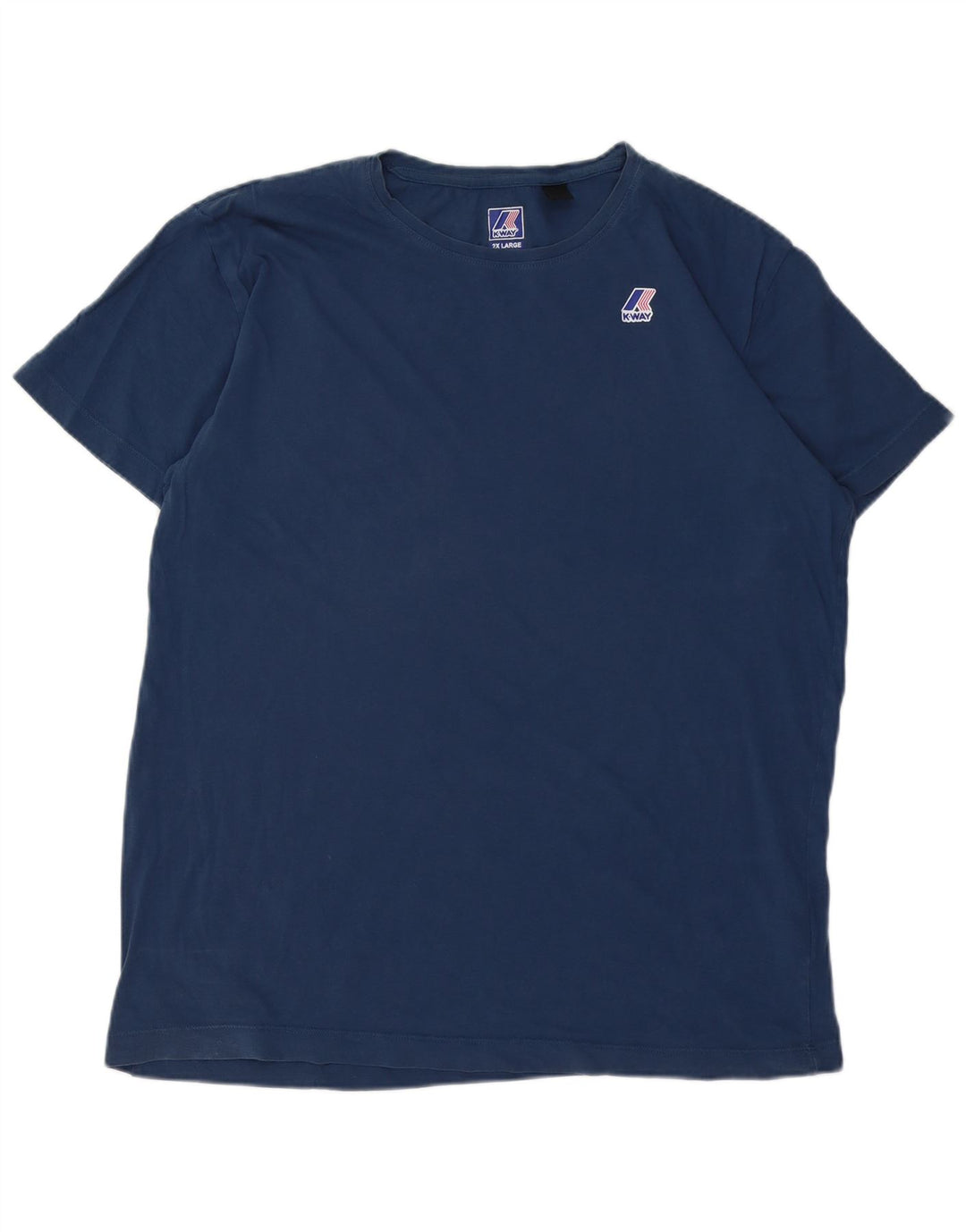 T-shirt da uomo K-WAY Top 2XL in cotone blu navy