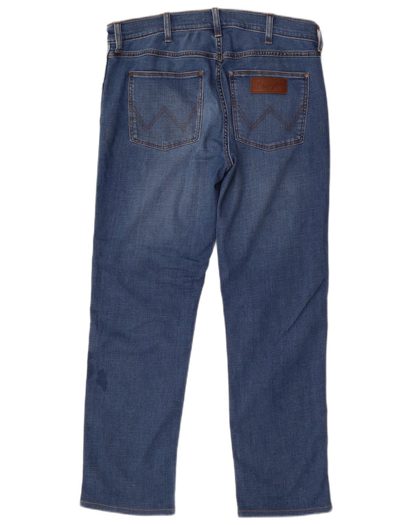 Jeans dritti Wrangler da donna Greensboro W32 L29 cotone blu