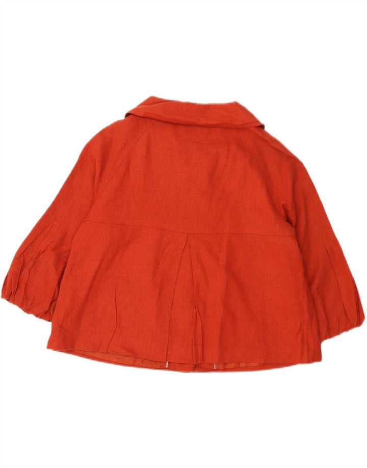 Giubbotto bomber con maniche a 3/4 Marks & Spencer per ragazze 13-14 anni in lino rosso
