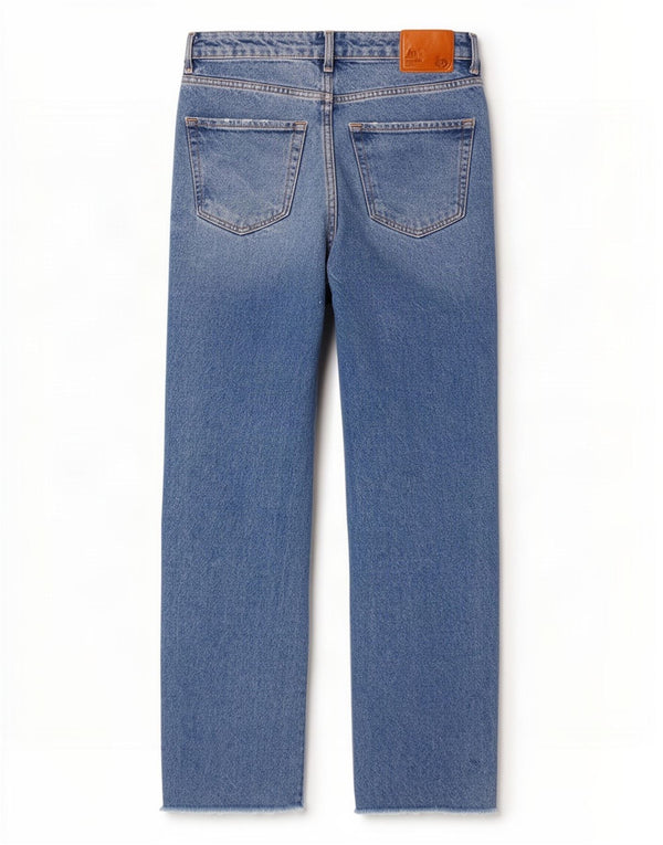 Jeans dritti da donna Zara EU 32 2XS W22 L28 Cotone blu