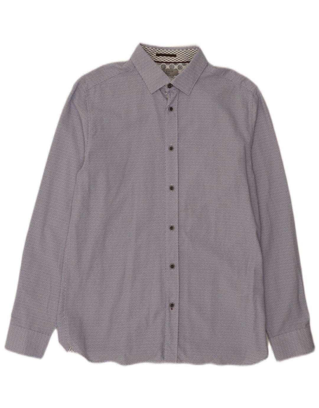 Ted Baker Camicia da uomo Taglia 3 Modale floreale blu medio