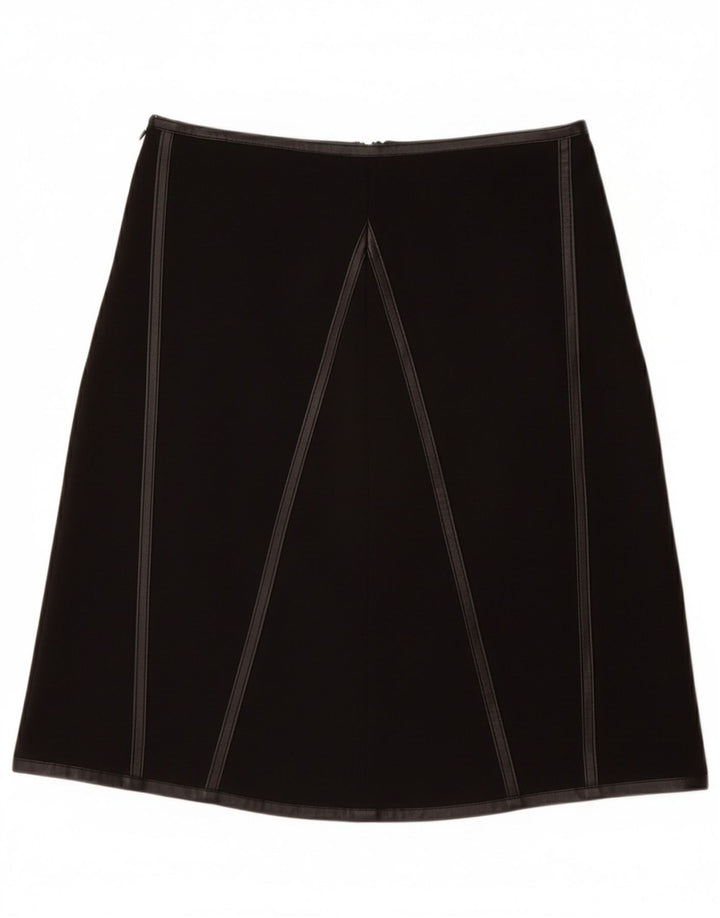 Gonna a trapezio da donna VINTAGE W28 media nera