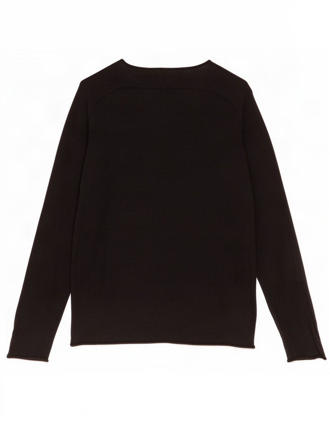 Maglione maglione con scollo a barca da donna Cos UK 14 Lana nera media