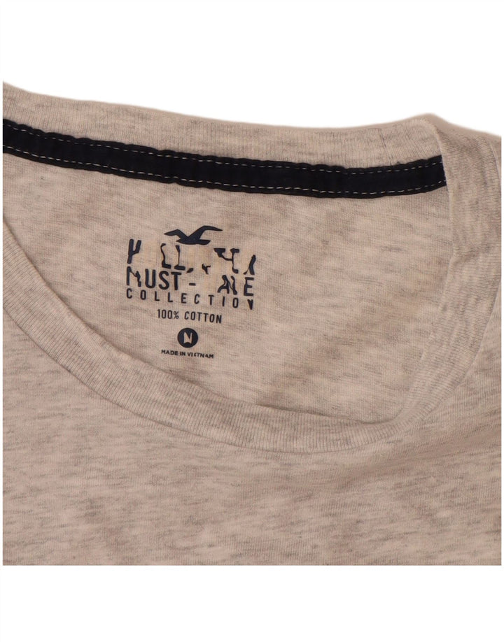 T-shirt da uomo HOLLISTER Top in cotone mélange grigio medio