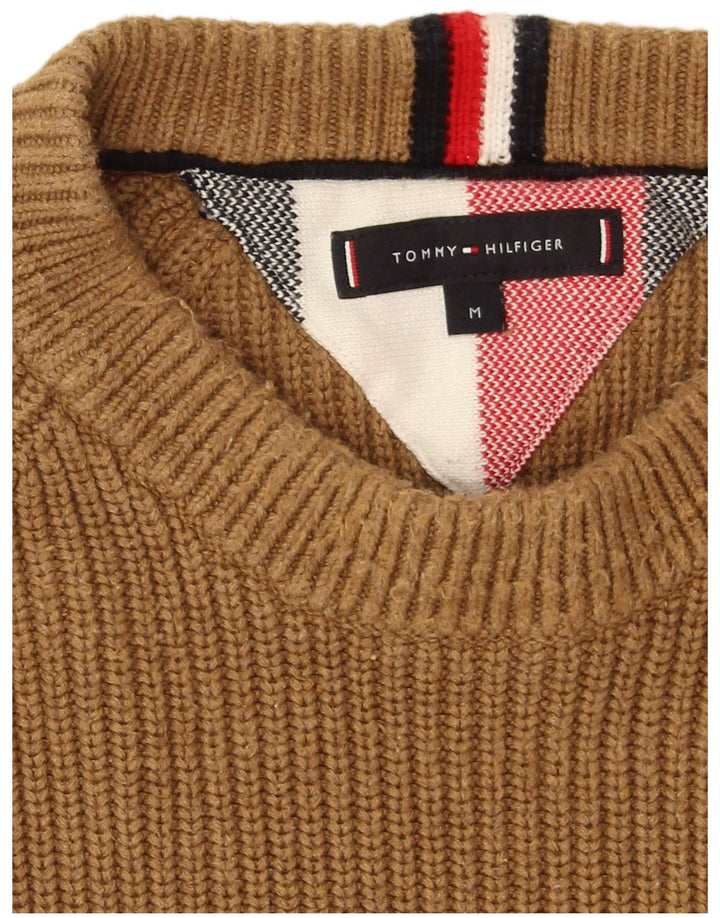 Tommy Hilfiger Uomo Maglione con scollo a barca Maglione in cotone marrone medio