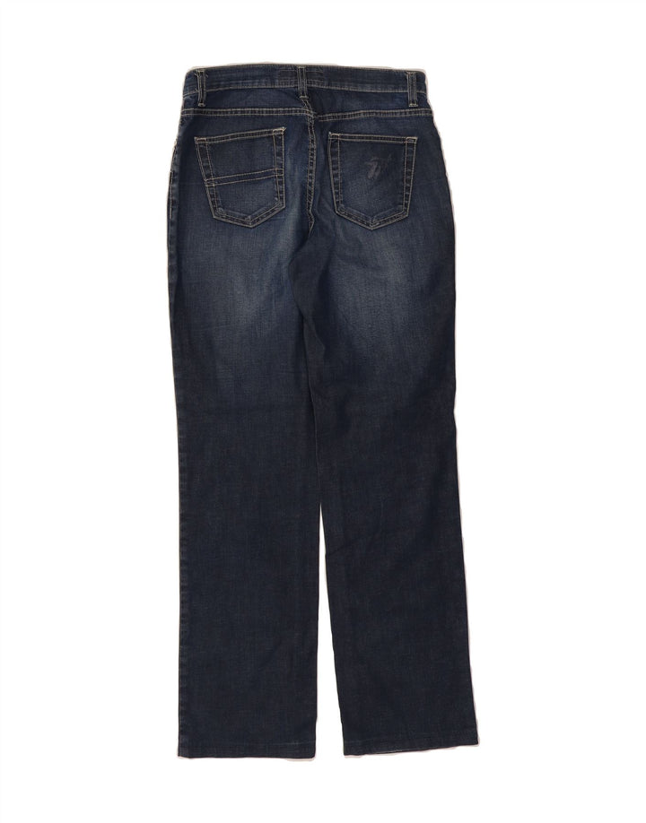 TRUSSARDI Womens Straight Jeans  W28 L29 Navy Blue Cotton Vintage Trussardi and Second-Hand Trussardi from Messina Hembry 