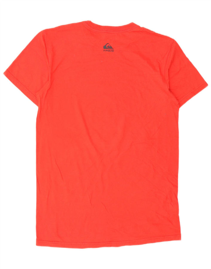 T-shirt grafica da uomo con vestibilità regolare Quiksilver, cotone rosso medio