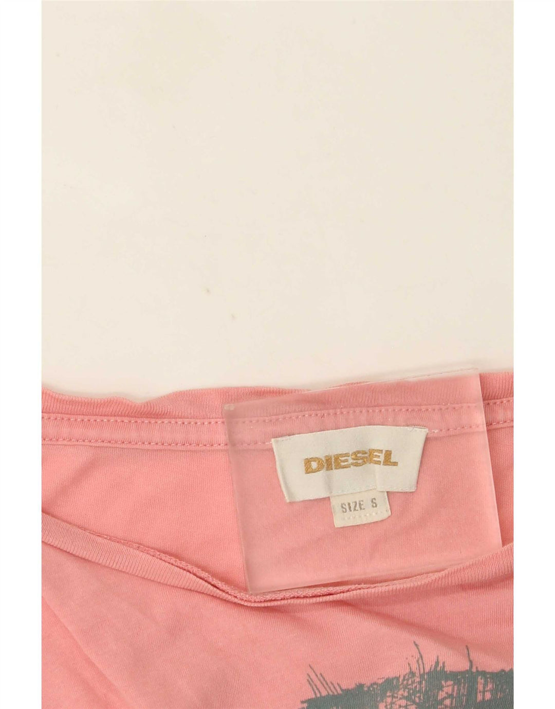 T-shirt grafica da donna Diesel Top UK 10 piccola rosa