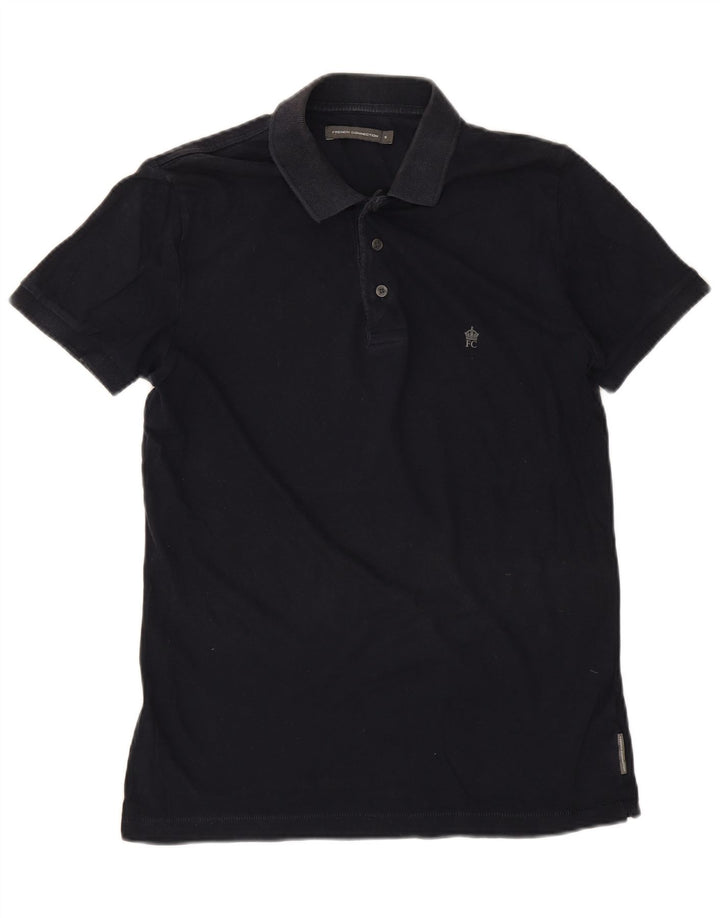 Polo da uomo French Connection piccola in cotone blu navy
