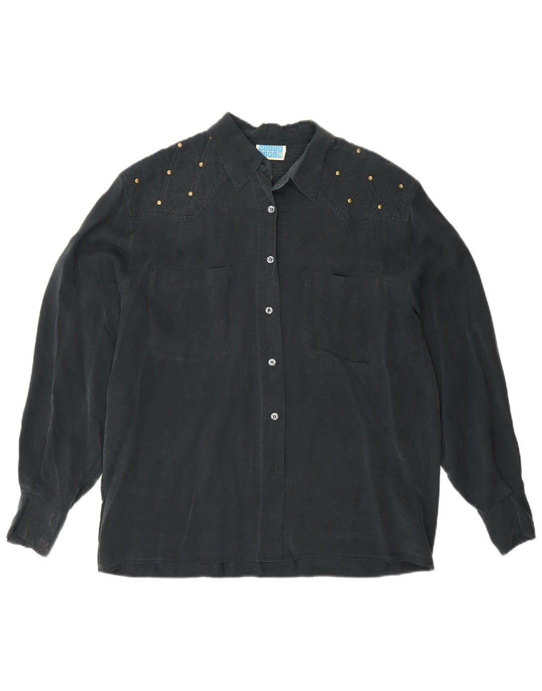 Camicia da donna Witty Girl UK 14 seta nera media