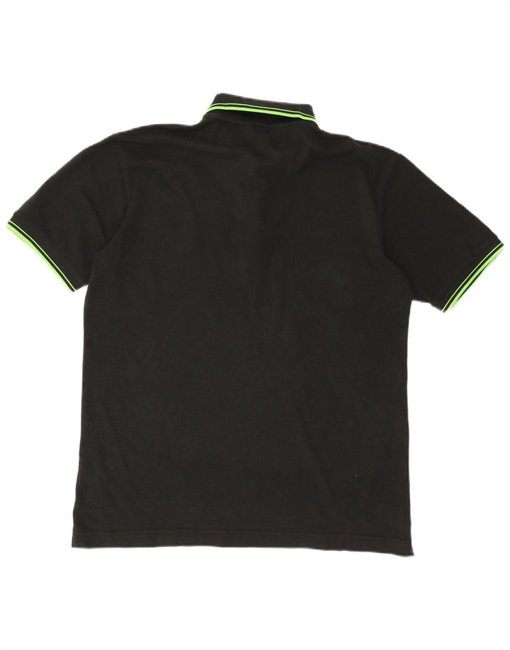 Polo da uomo KAPPA grande in cotone nero