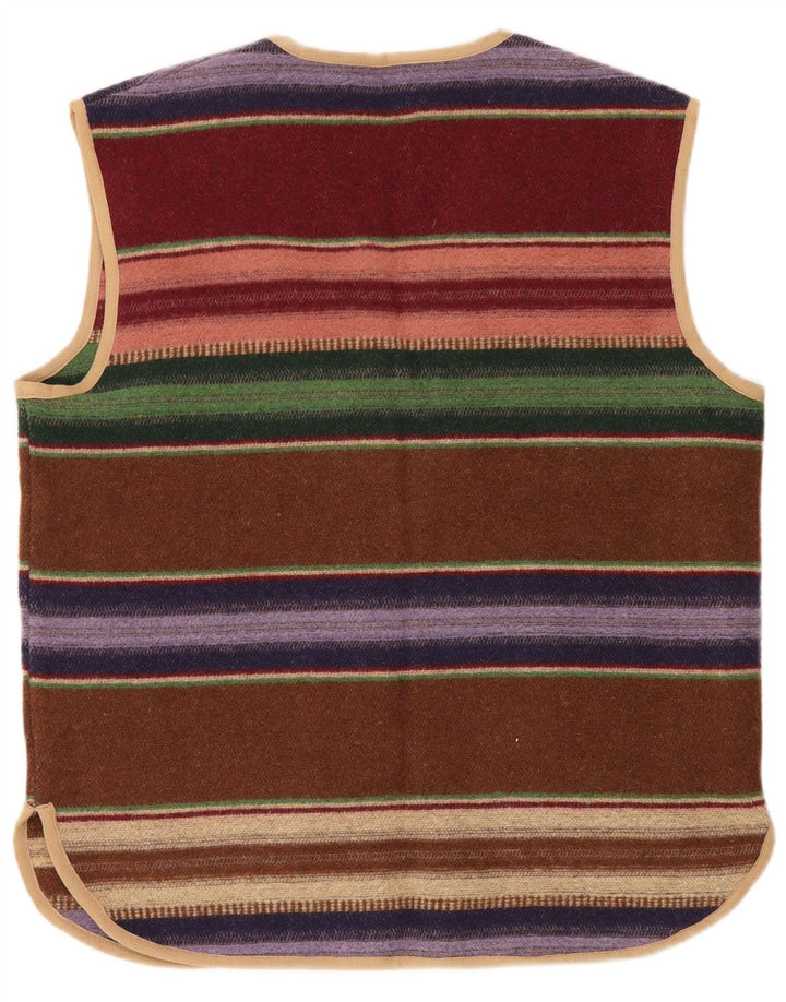 CIVILIAN Maglione cardigan oversize da donna UK 14 grande multicolore