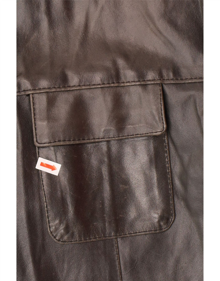 Giacca in pelle da uomo SORBINO UK 42 XL Grigio