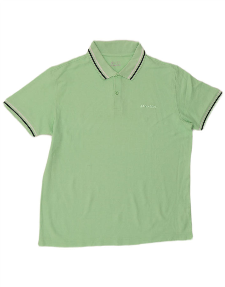 Polo Uomo Lotto Large Verde Cotone