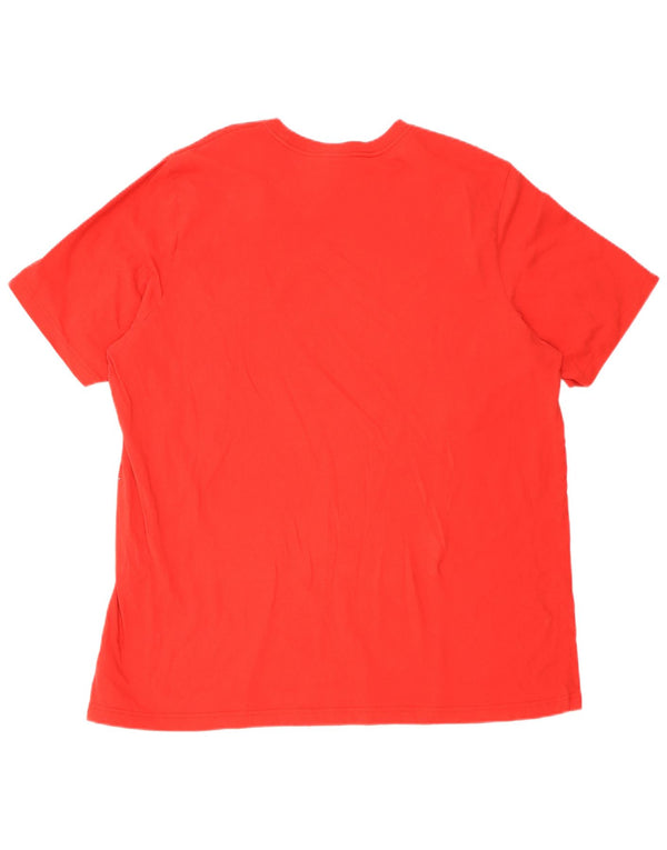 T-shirt da uomo Adidas Top 2XL rossa in cotone