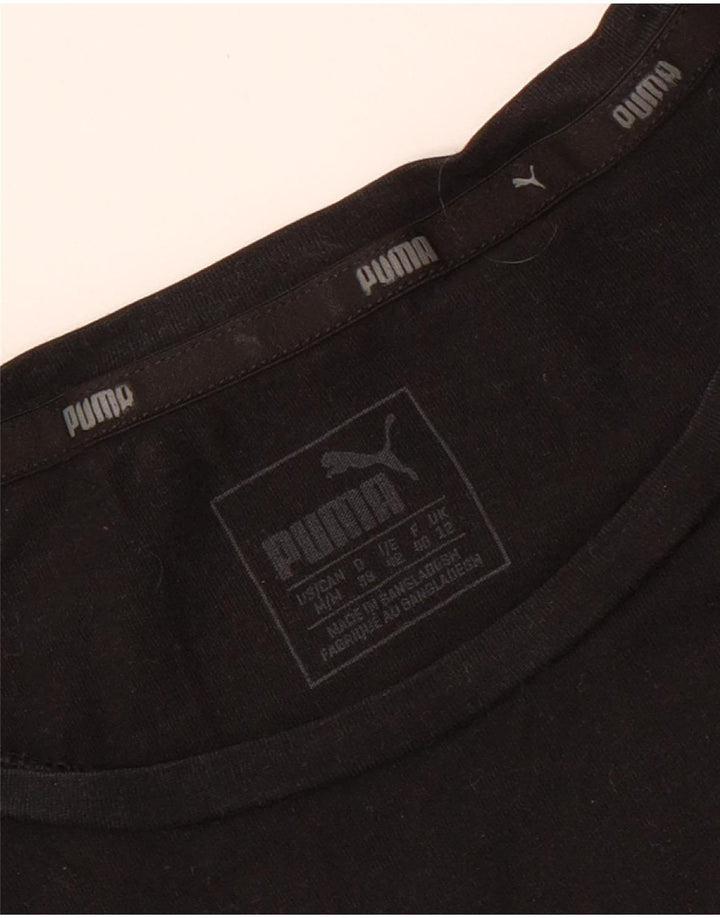 T-shirt grafica da donna Puma UK 12 media nera