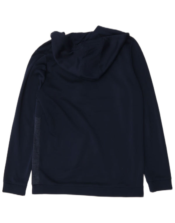 Felpa con cappuccio grafica Under Armour da uomo Cold Gear piccola blu navy screziata