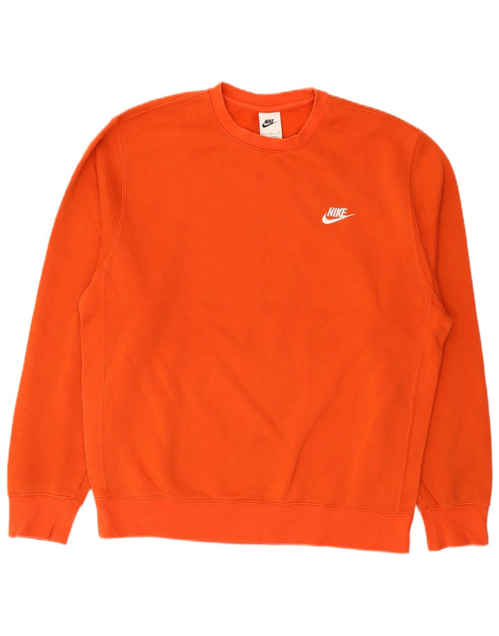 Felpa da uomo Nike Felpa in cotone arancione medio