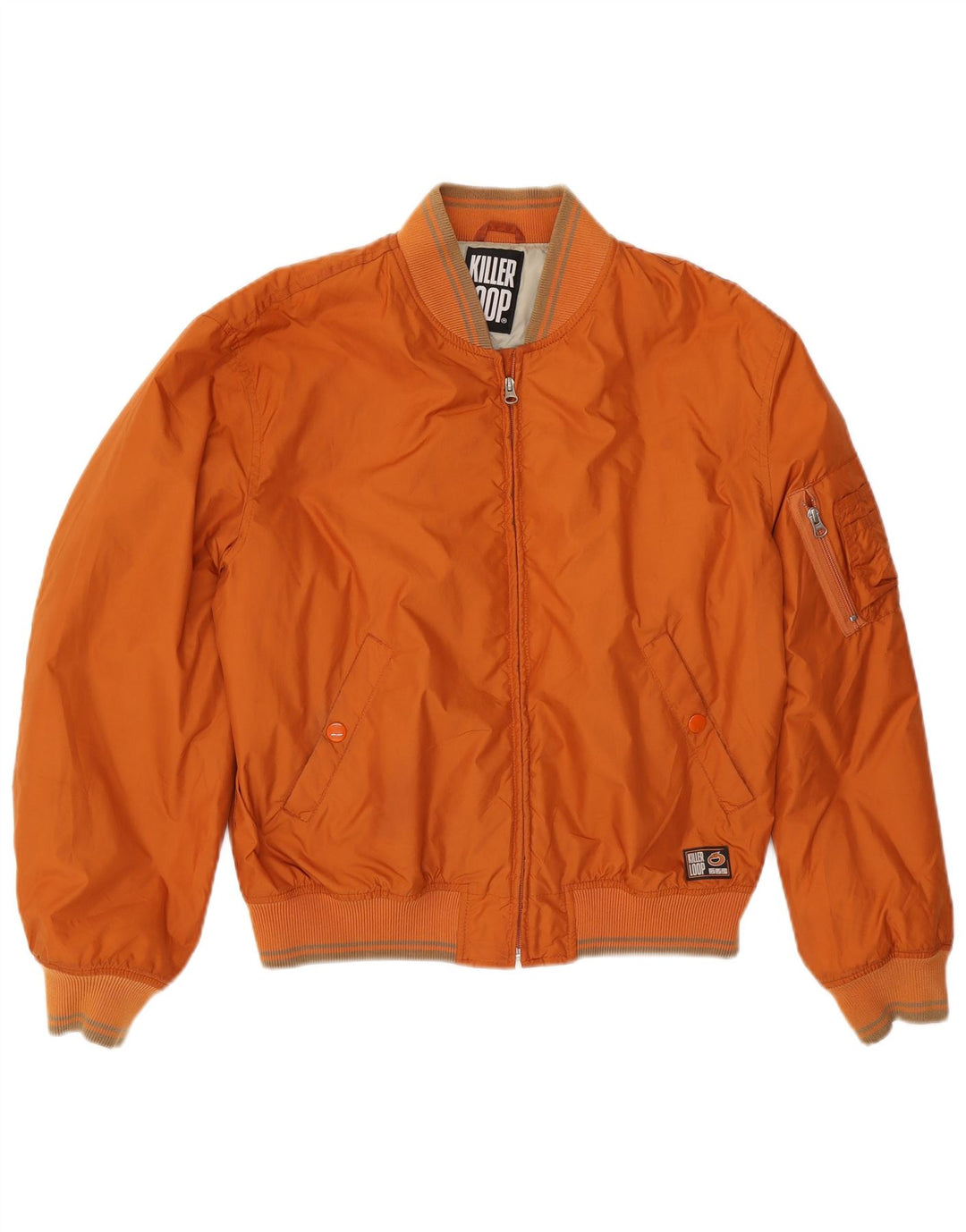 Giubbotto bomber da uomo Killer Loop UK 40 Large Arancione Poliammide