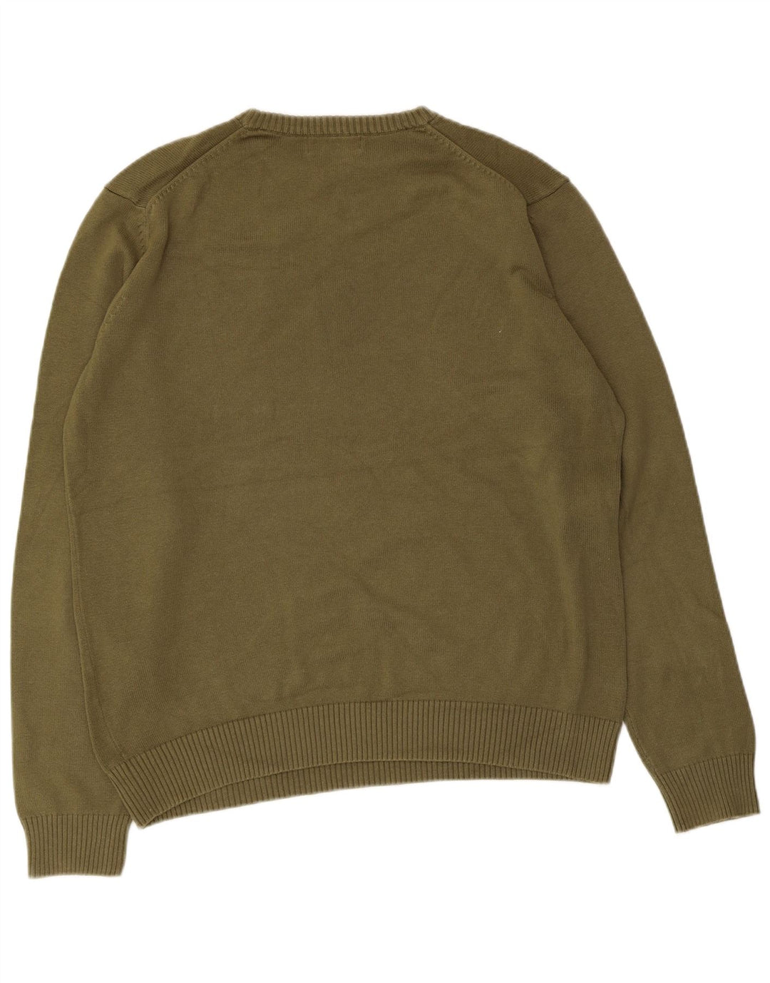 Maglione maglione girocollo da uomo Marks & Spencer blu Harbour medio kaki
