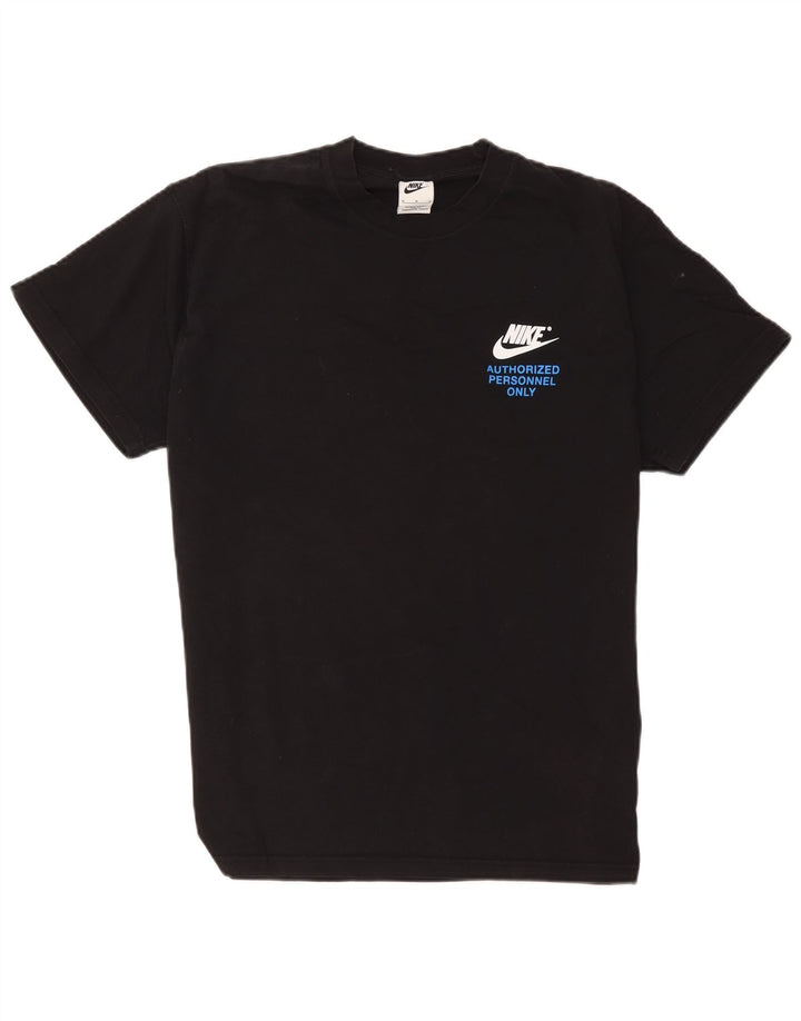 T-shirt grafica da uomo Nike Top in cotone nero medio
