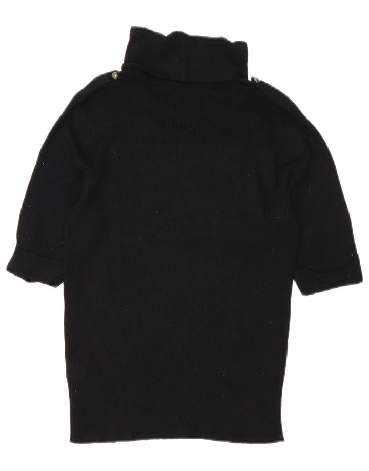 Maglione maglione a collo alto da donna Marks & Spencer UK 14 grande nero