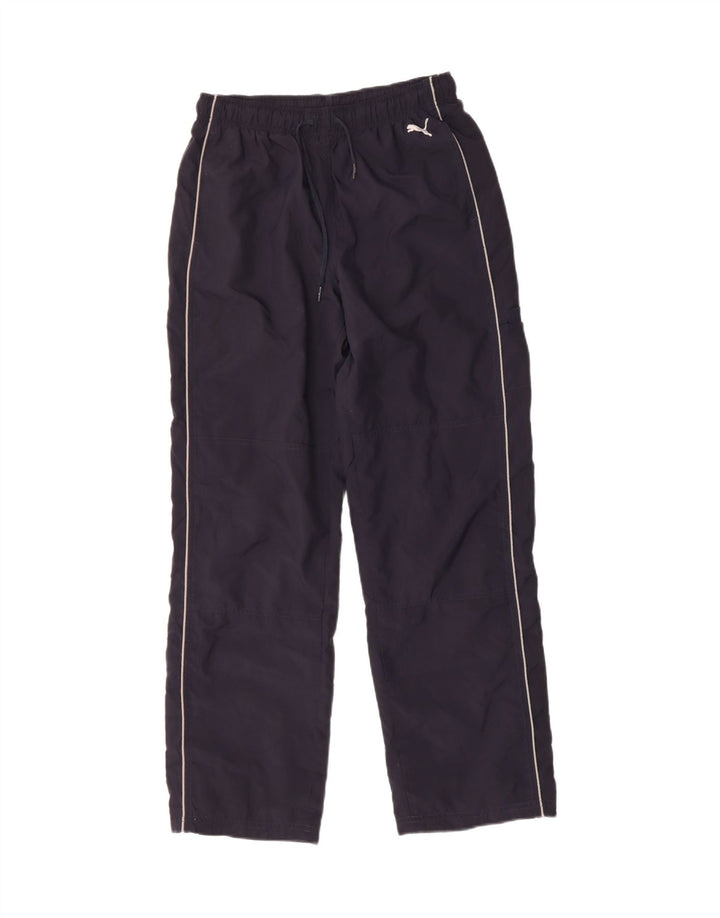 PUMA Womens Tracksuit Trousers UK 16 Large Navy Blue Polyester Vintage Puma and Second-Hand Puma from Messina Hembry 