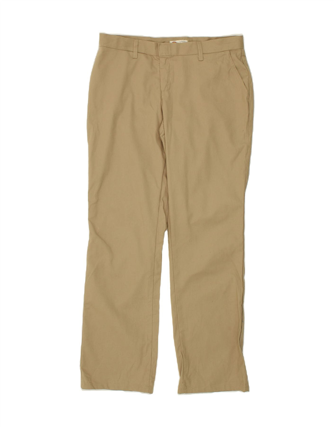 DICKIES Womens Straight Chino Trousers US 12 Large W34 L32 Beige Polyester Vintage Dickies and Second-Hand Dickies from Messina Hembry 