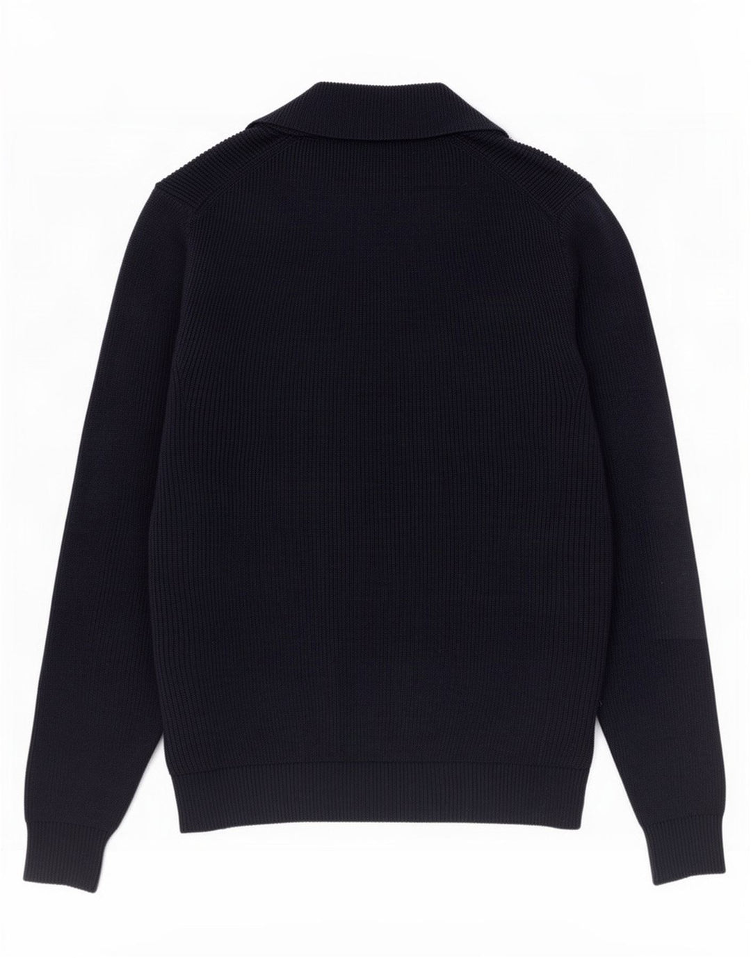 Maglione da uomo Marks & Spencer con zip e collo medio in poliestere blu navy