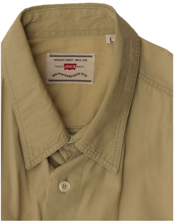 Camicia a maniche corte da uomo Levi's Large Verde