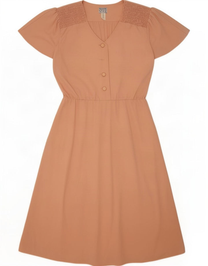 Vintage Womens Maxi Dress EU 36 Small Pink Polyester