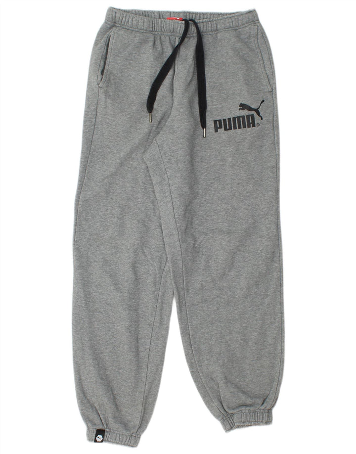 Pantaloni da tuta grafica da uomo Puma Joggers in cotone grigio medio