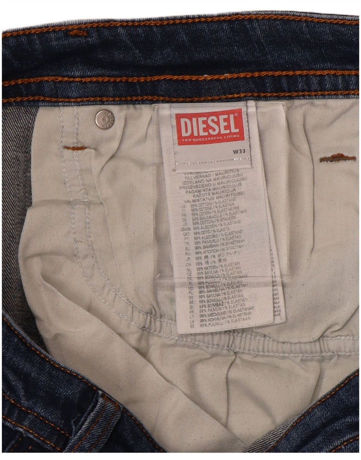 Jeans skinny da uomo Diesel W33 L32 in cotone blu