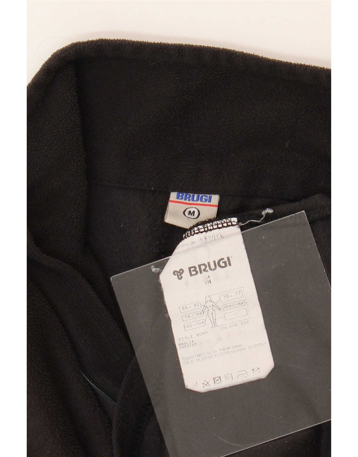 Maglione in pile da donna con collo con zip Brugi UK 14 medio poliestere nero