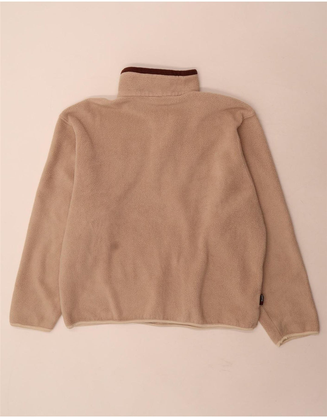 Maglione in pile da uomo Lowe Alpine con zip e collo XL in poliestere beige