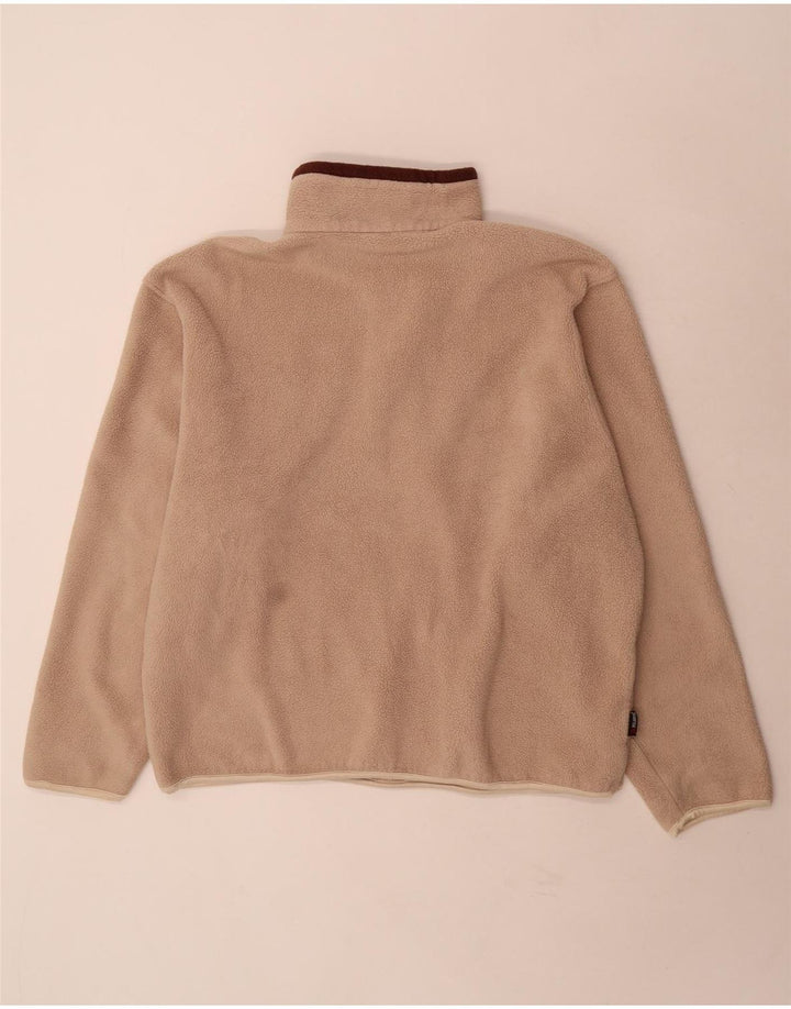 Maglione in pile da uomo Lowe Alpine con zip e collo XL in poliestere beige