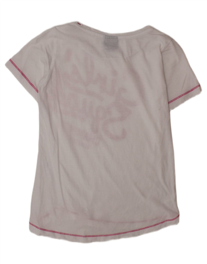 T-shirt grafica per ragazze CHAMPION Top 9-10 anni bianco medio
