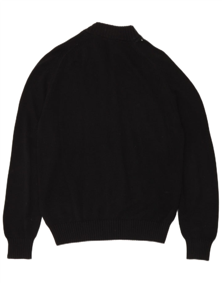 Maglione cardigan da uomo KAPPA grande in cotone nero