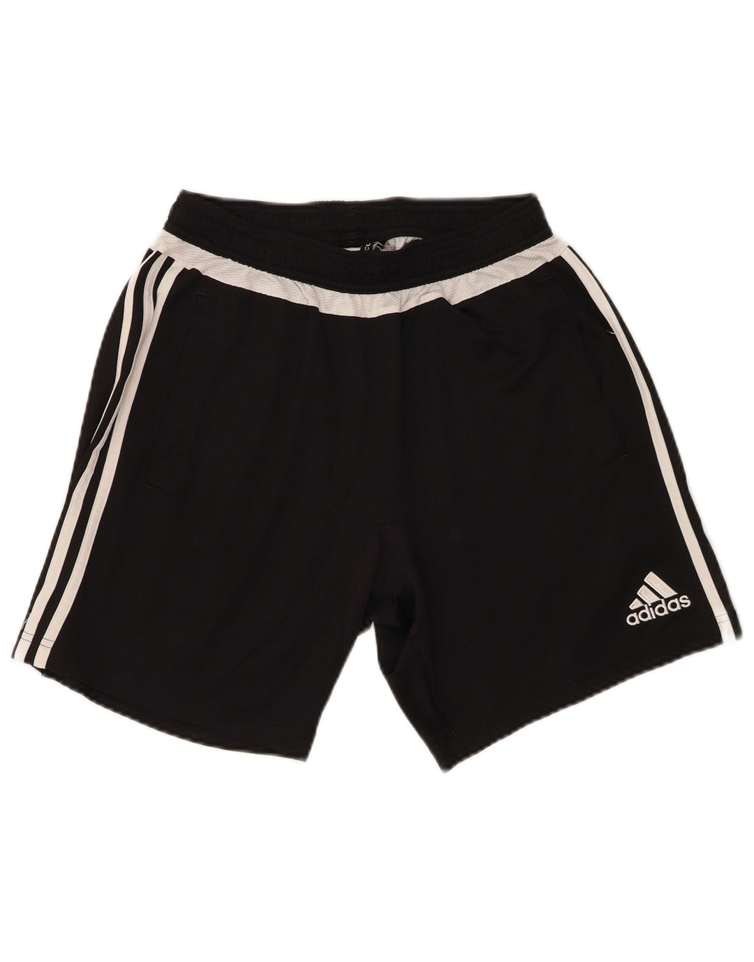 Pantaloncini sportivi da uomo Adidas medi sportivi in poliestere nero
