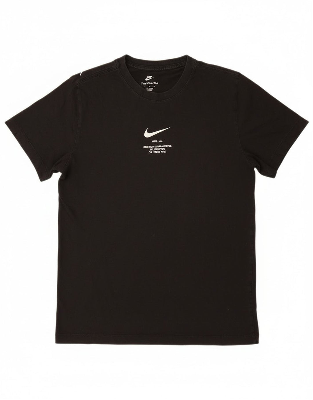 T-shirt grafica da uomo Nike Top in cotone nero medio