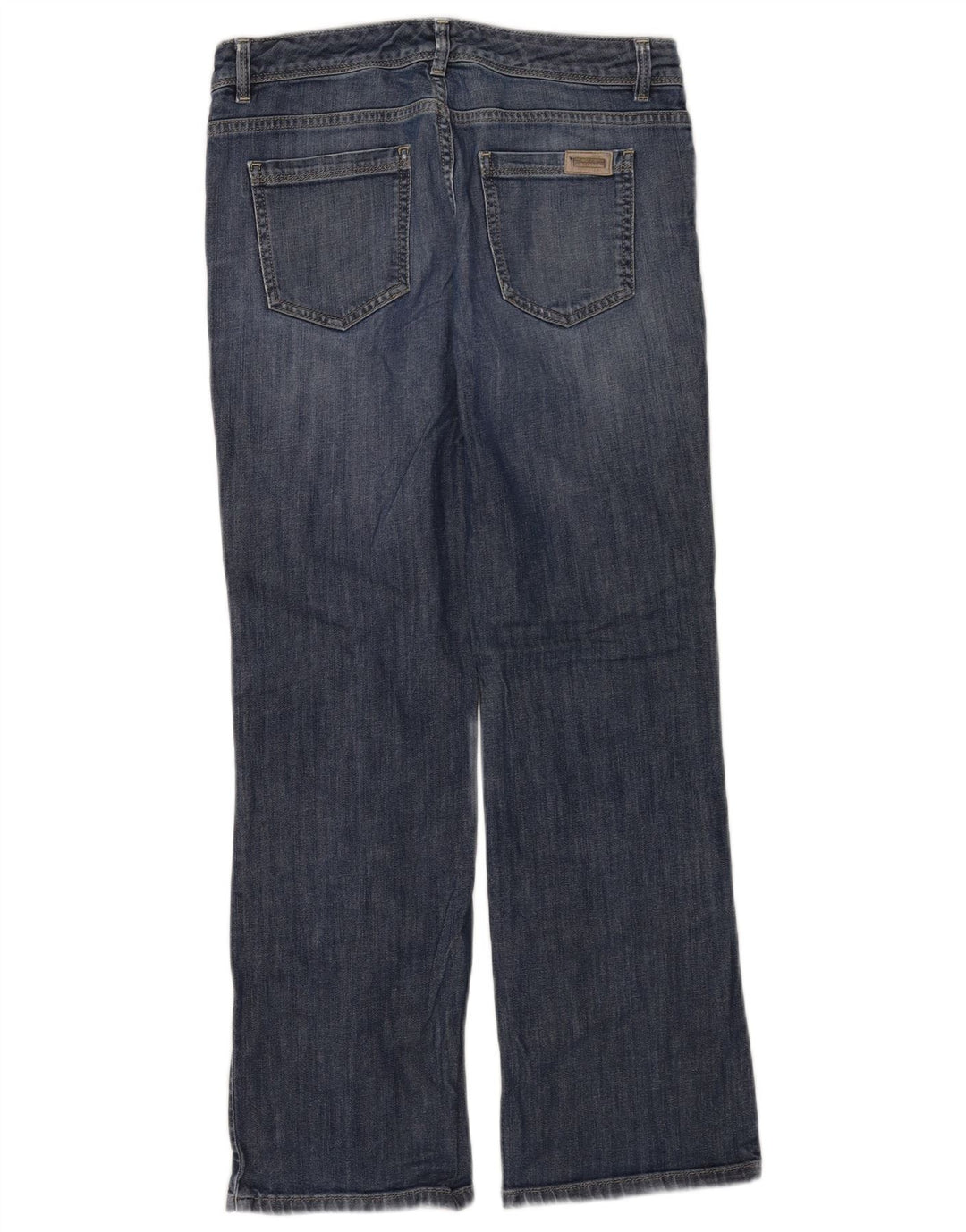 MARKS & SPENCER Jeans bootcut da donna autografi UK 10 piccoli W28 cotone blu