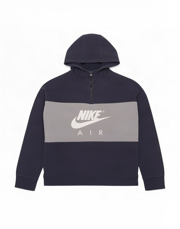 Felpa con cappuccio e zip grafica Nike da ragazzo, 13-14 anni, XL, colore blu