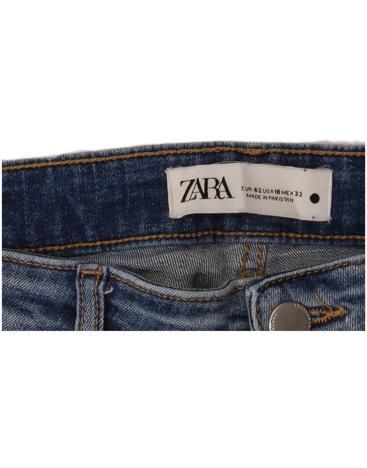 Jeans slim da donna ZARA EU 42 Large W32 L28 Blu
