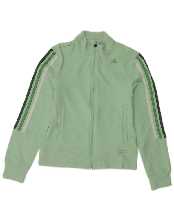 Giacca da ginnastica Adidas Clima 365 da donna UK 8 piccola in cotone verde